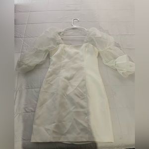 Amanda Uprichard Tia Dress, Size Small, White